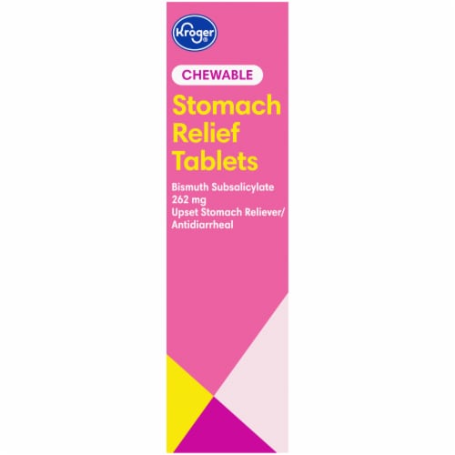 Kroger® Stomach Relief Chewable Tablets Perspective: left