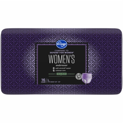 Kroger Adult Incontinence Underwear for Women & Men Overnight