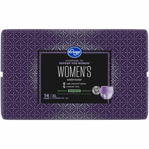 Kroger® Women's XL Maximum Absorbency Underwear Perspective: left