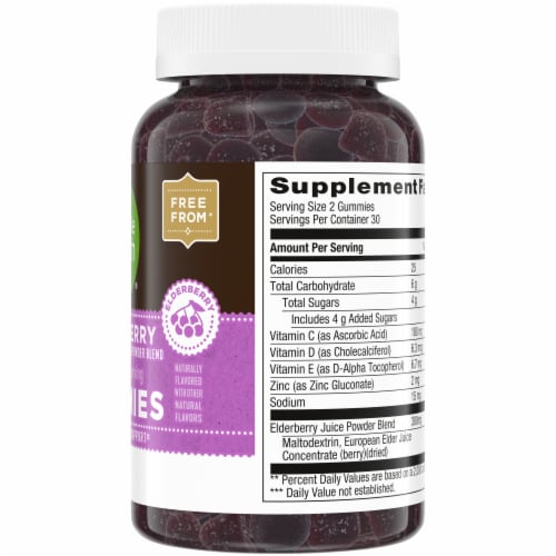 Simple Truth® Elderberry Gummies 300mg Perspective: left