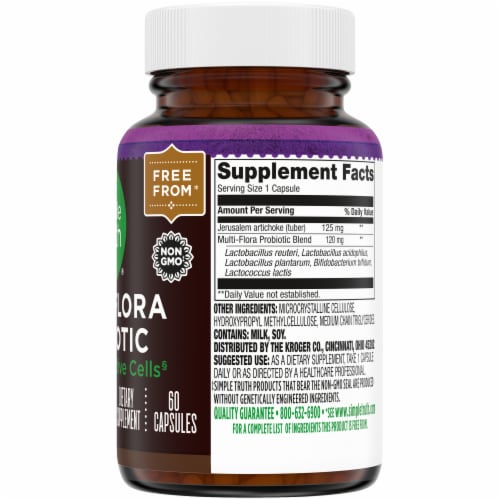 Simple Truth™ Probiotic Vegetarian Capsules 60 Count Perspective: left