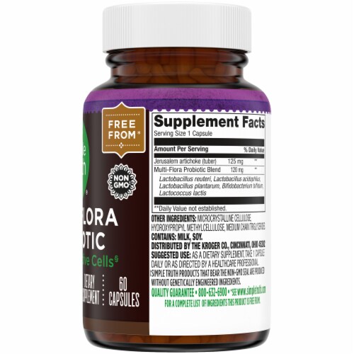 Simple Truth® Multi-Flora Probiotic Capsules Perspective: left