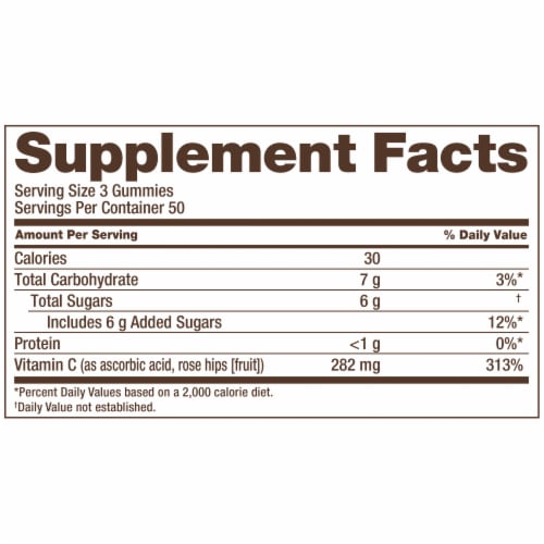 Kroger® Adult Vitamin C Orange Flavor Gummies 282mg Perspective: left