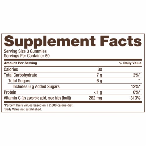 Kroger® Vitamin C Gummies Orange 282mg Perspective: left