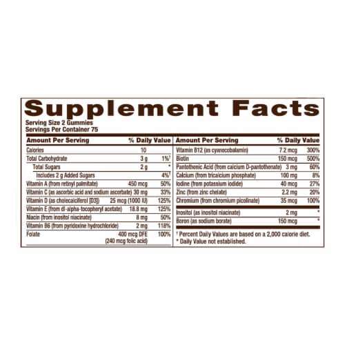 Kroger® Women's Gummies Multivitamins Perspective: left