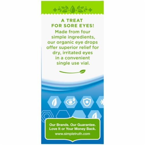 Simple Truth Organic™ Lubricant Eye Drops Single Use Vials Perspective: left