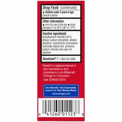 Kroger® Eye Allergy Itch Relief Perspective: left