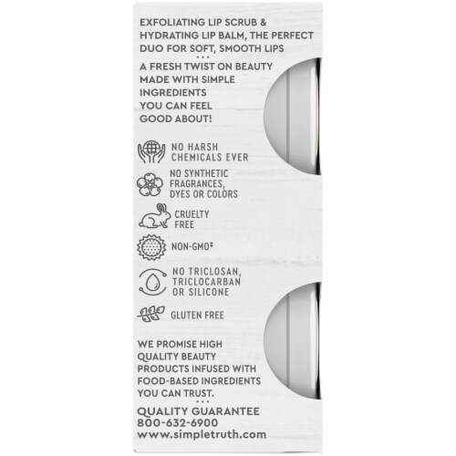 Simple Truth® Beauty Crate Poppyseed + Lemon Lip Balm & Scrub Perspective: left