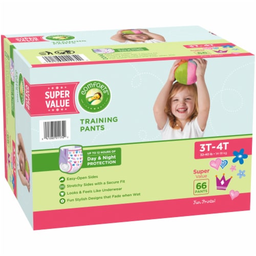 Comforts™ Day & Night 3T-4T Girls Potty Training Pants Perspective: left