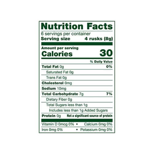 Simple Truth Organic® Apple and Sweet Potato Rice Rusks Teething Wafers Perspective: left