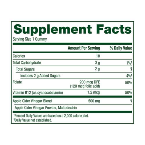 Simple Truth® Apple Cider Vinegar Gummy Perspective: left