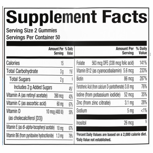 Simple Truth® Men's Multivitamin Gummies Mixed Berry & Cherry Perspective: left