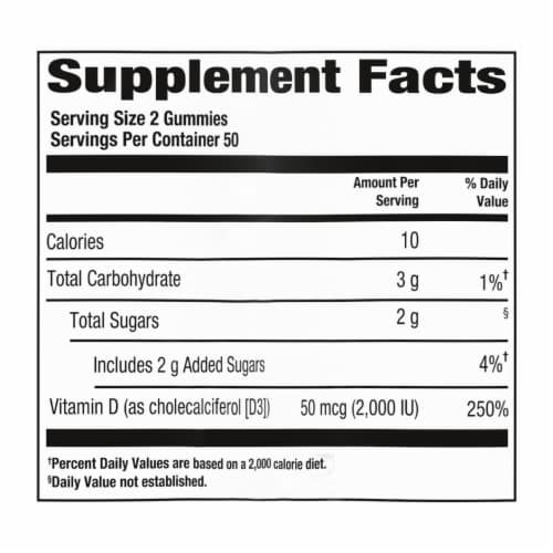 Simple Truth® Vitamin D3 Gummies Orange Lemon & Strawberry 50mcg Perspective: left
