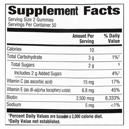 Simple Truth® Hair Skin & Nails Gummies Perspective: left