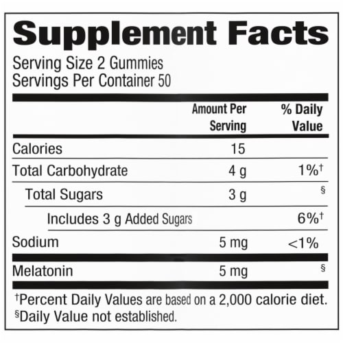 Simple Truth® Melatonin Gummies Strawberry 5mg Perspective: left