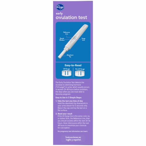 Kroger Ovulation Kit & Advanced Pregnancy Test Perspective: left