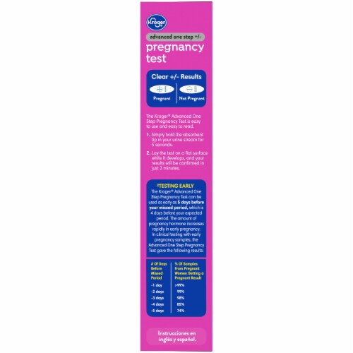Kroger® Advanced Pregnancy Test Perspective: left
