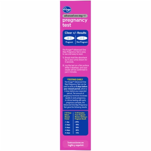 Kroger® Advanced Pregnancy Test Perspective: left