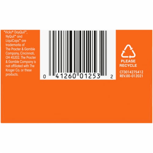 Kroger® Daytime & NightTime Cold & Flu Softgels Perspective: left