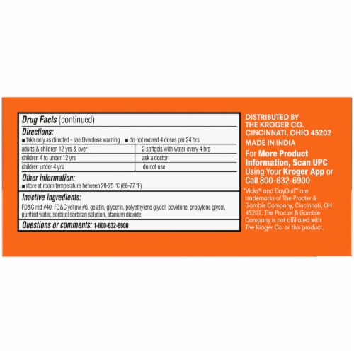 Kroger® Non-Drowsy DayTime Cold & Flu Softgels Perspective: left