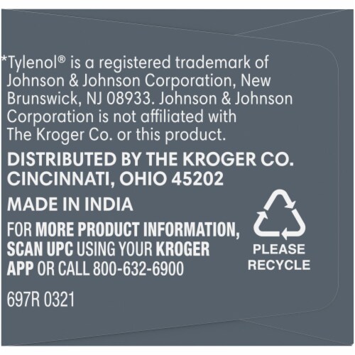 Kroger® Extra Strength Acetaminophen Caplets Perspective: left