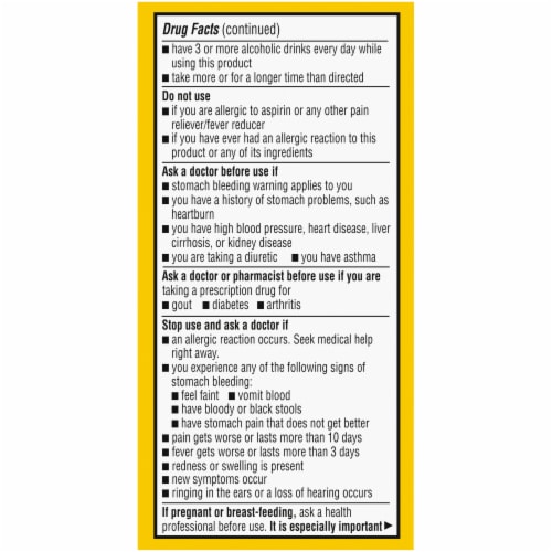 Kroger® Low Dose Aspirin Pain Reliever Tablets 81mg Perspective: left