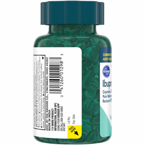 Kroger® Ibuprofen Softgel Capsules 200mg Perspective: left