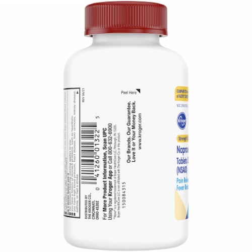 Kroger Naproxen Sodium Tablets Perspective: left