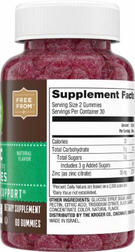 Simple Truth® Zinc Gummies 30mg Perspective: left