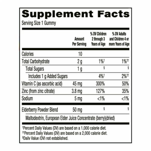 Simple Truth® Kids' Elderberry Gummies Perspective: left