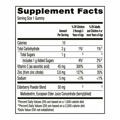 Simple Truth® Kids' Elderberry Gummies Perspective: left