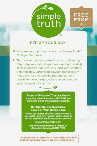 Simple Truth™ Single Serve Unflavored Collagen Peptide Powder Perspective: left