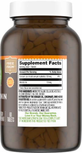 Simple Truth® 10 mg Melatonin Tablets Perspective: left