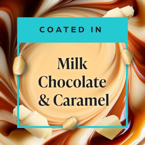 Private Selection® Macadamia and Milk Chocolate Salted Caramel Clusters Candy Bag Perspective: left