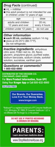 Kroger® Tussin DM Cold & Congestion Non Drowsy Liquid Medicine Perspective: left