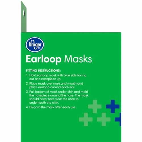 Kroger Earloop Face Masks Perspective: left