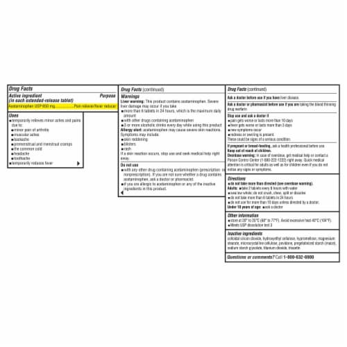 Kroger® Arthritis Pain Relief Caplets 650mg Perspective: left