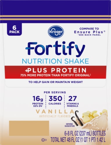 Kroger® Fortify Plus Protein Vanilla Nutrition Drink Perspective: left