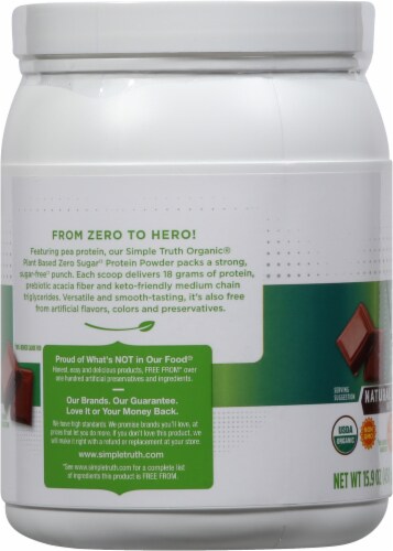 Simple Truth Organic® Plant Based Chocolate Protein Powder Perspective: left