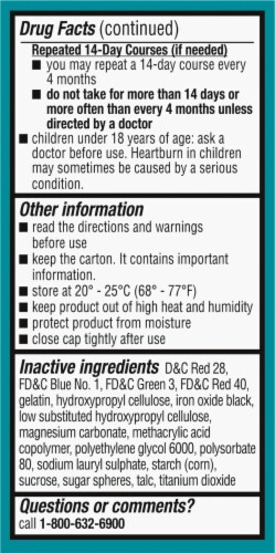 Kroger® 24 Hour Delayed-Release Lansoprazole Acid Reducer Capsules Perspective: left