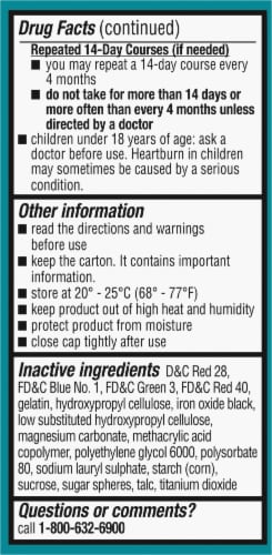 Kroger® 24 Hour Delayed-Release Lansoprazole Acid Reducer Capsules Perspective: left