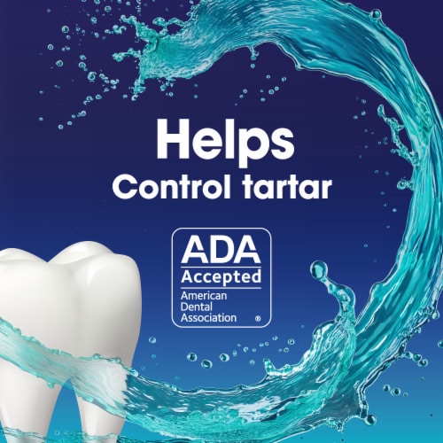 Kroger® Antiseptic Mouthwash Blue Mint with Tartar Control Perspective: left