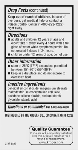 Smart Way™ Mucus Relief Tablets Perspective: left