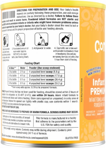 Comforts™ Infant Premium Milk Based Formula Perspective: left
