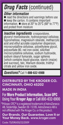 Kroger Omeprazole Magnesium Tablets Perspective: left