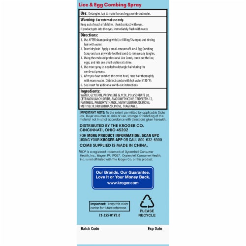 Kroger® Complete Lice Treatment Kit Perspective: left