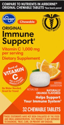 Kroger® Immune Support Chewable Dietary Supplement Perspective: left