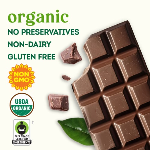 Simple Truth Organic® Oatmilk Non Dairy Chocolate Hazelnut Candy Bar Perspective: left