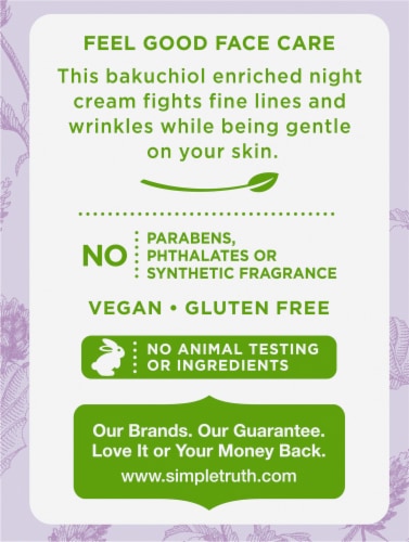 Simple Truth® Bakuchiol Night Cream Perspective: left
