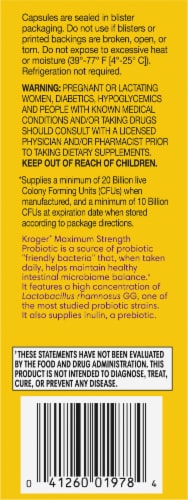 Kroger® Maximum Strength Probiotic Dietary Supplement Perspective: left